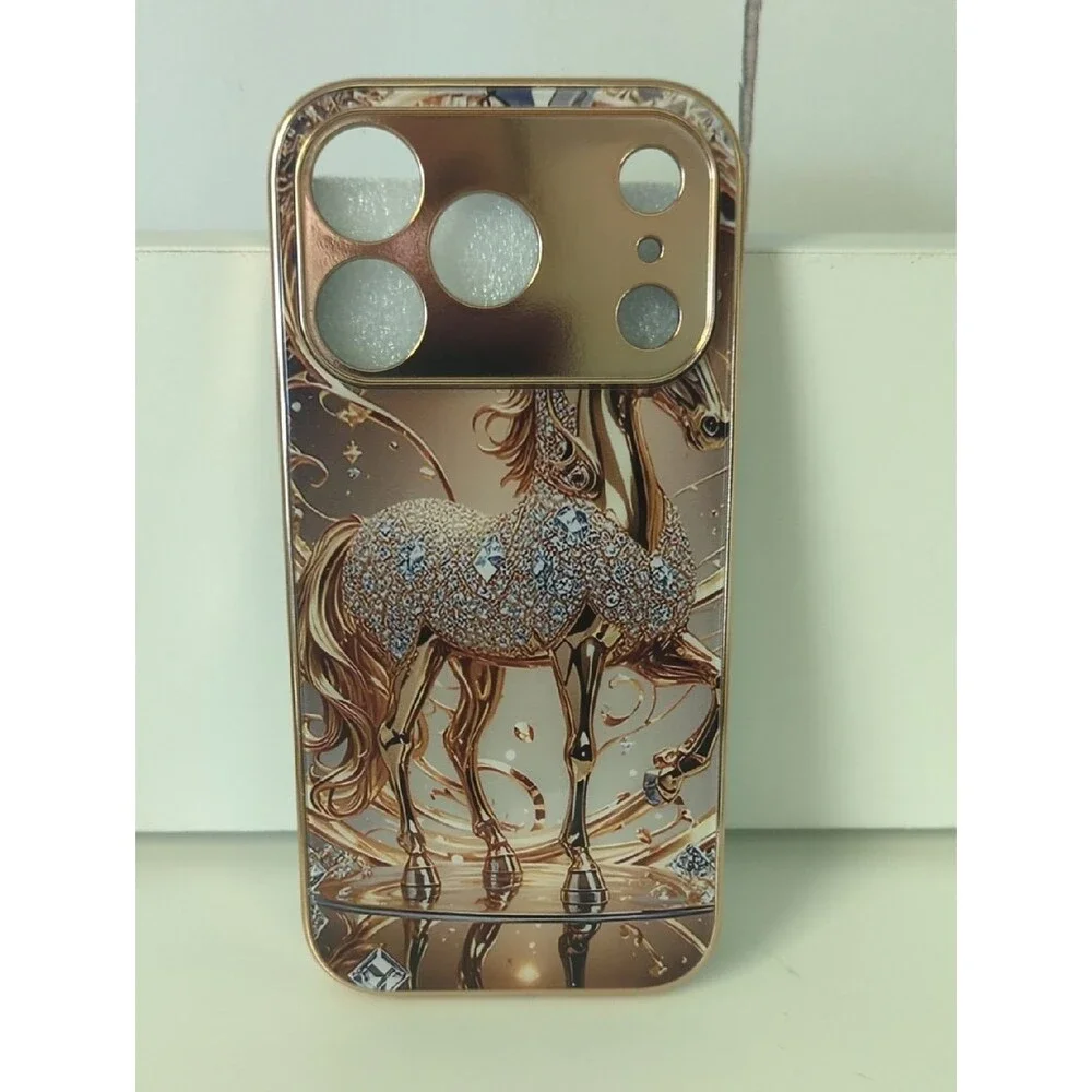 iPhone 17 Pro Back Case Horse Pattern